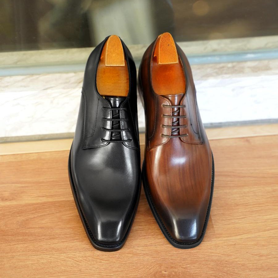 Herren Business-Schuhe mit Holzmaserung