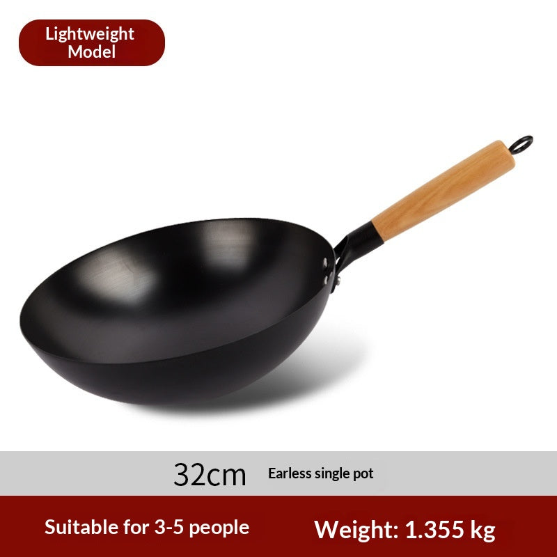 Handgeschmiedeter Wok für authentisches Braten