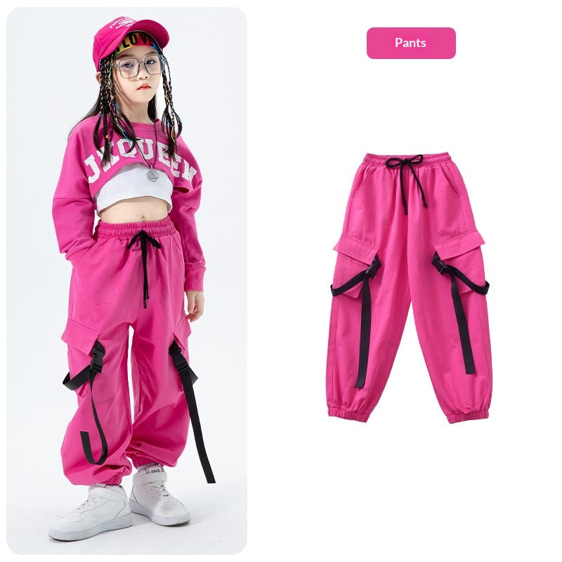 Mädchen Jazz Dance Outfit Langarm & Hose