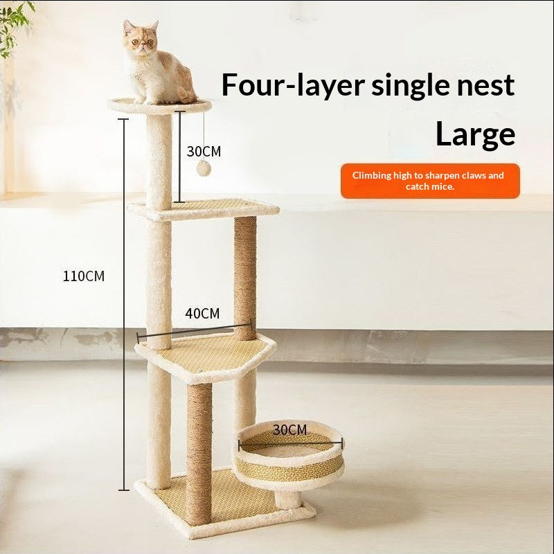 Katzenbaum mit integriertem Bett