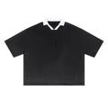 Kontrast-Kragen Sport Top