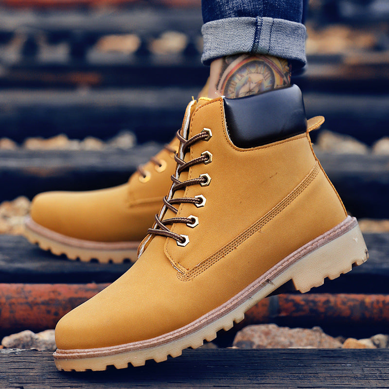 Herren High-top PU Leder Casual Snow Boots – Bild 6 | LuxeStyle