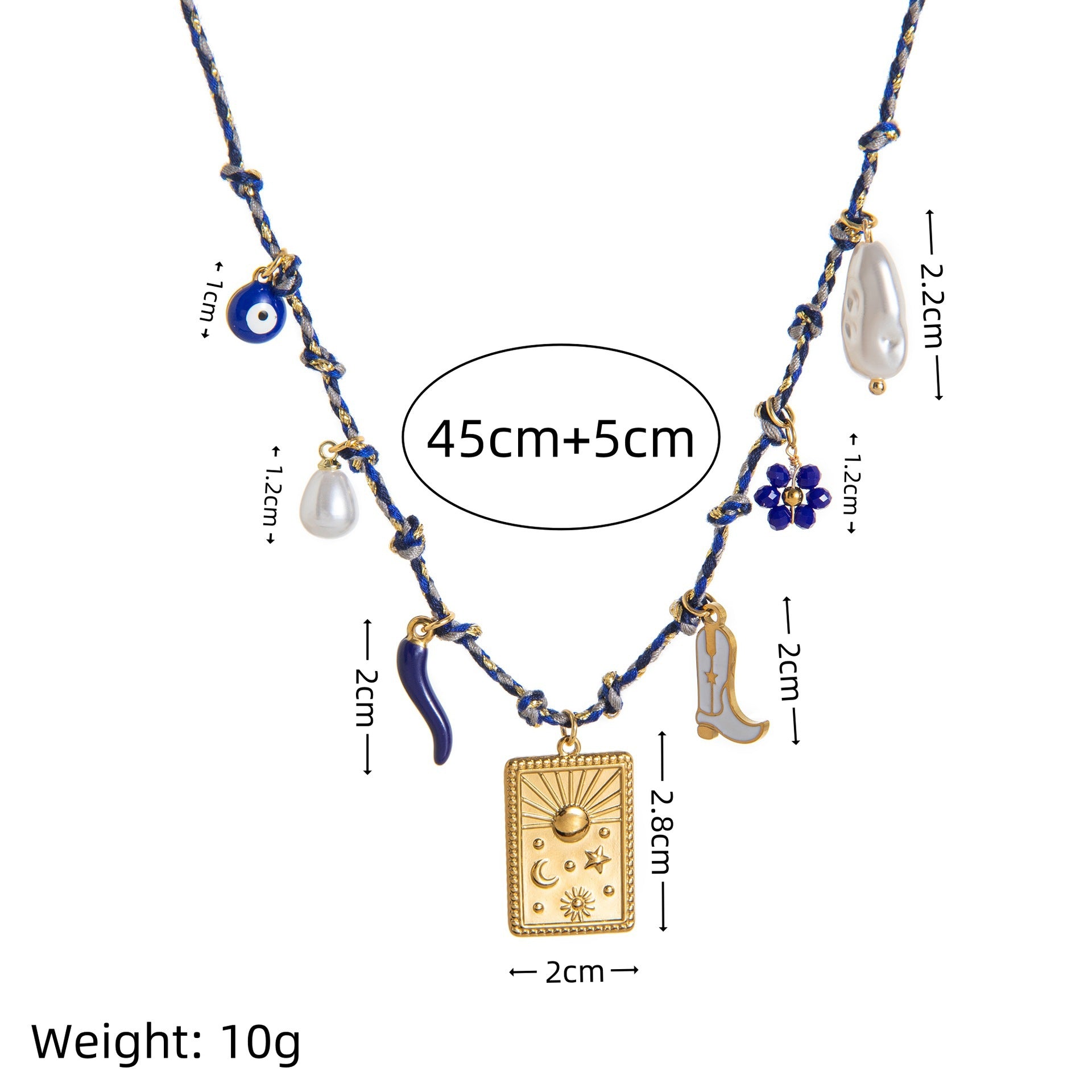 Farbveredeltes Edelstahl-Halsband