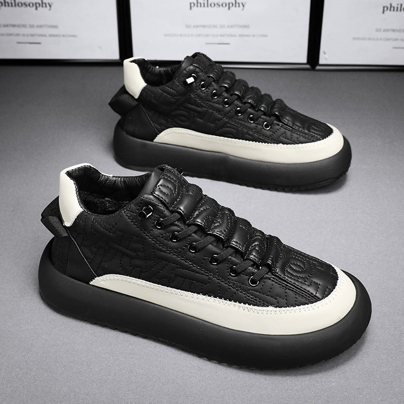 Leder-Sneaker mit Elastikband – Bild 3 | LuxeStyle