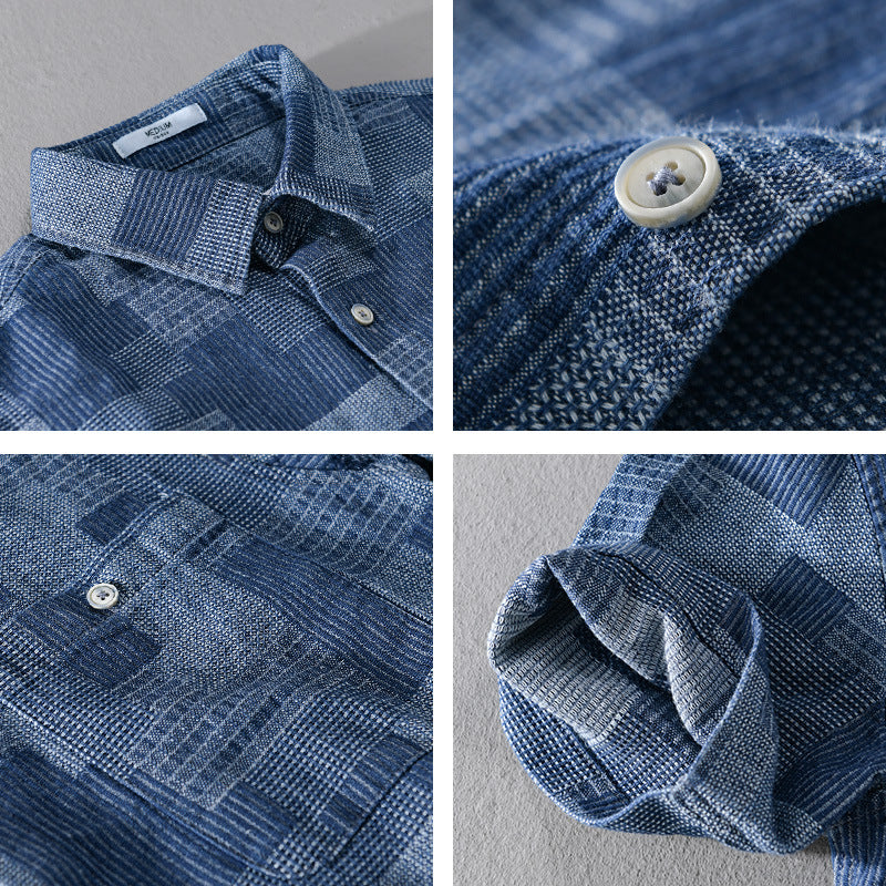 Loose Cargo Denim Kurzarmhemd für Herren – Bild 3 | LuxeStyle