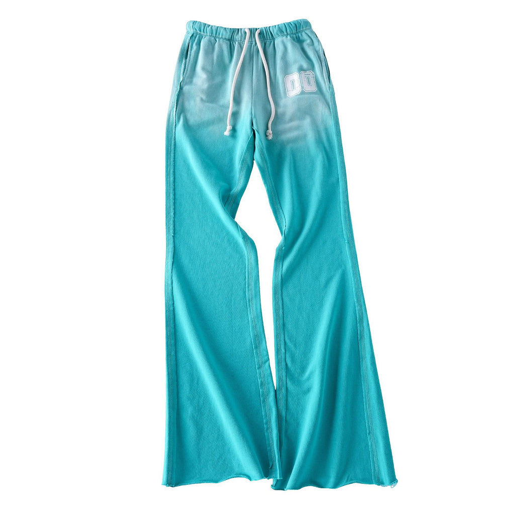 Retro-Freizeithose mit weitem Bein und Kordelzug
