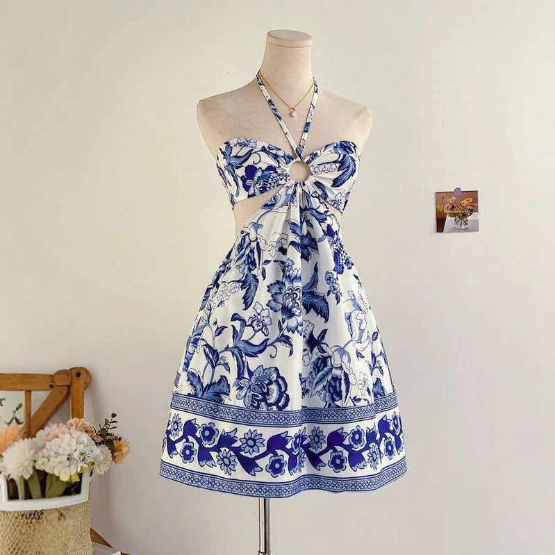 Bohemian Halterneck Tube Dress – Bild 7 | LuxeStyle