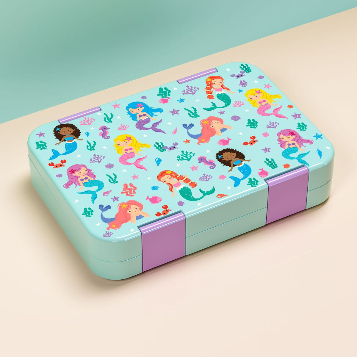 Bunte Lunchbox mit Doppelfach für Kinder – Bild 7 | LuxeStyle