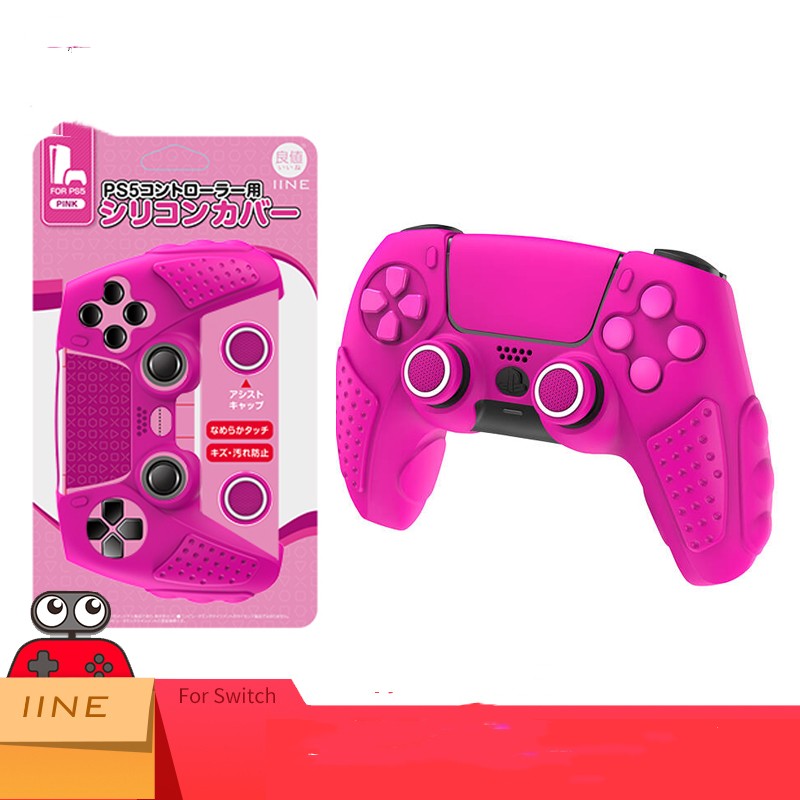 PS5 Controller Silikon-Schutzhülle mit Stick-Caps