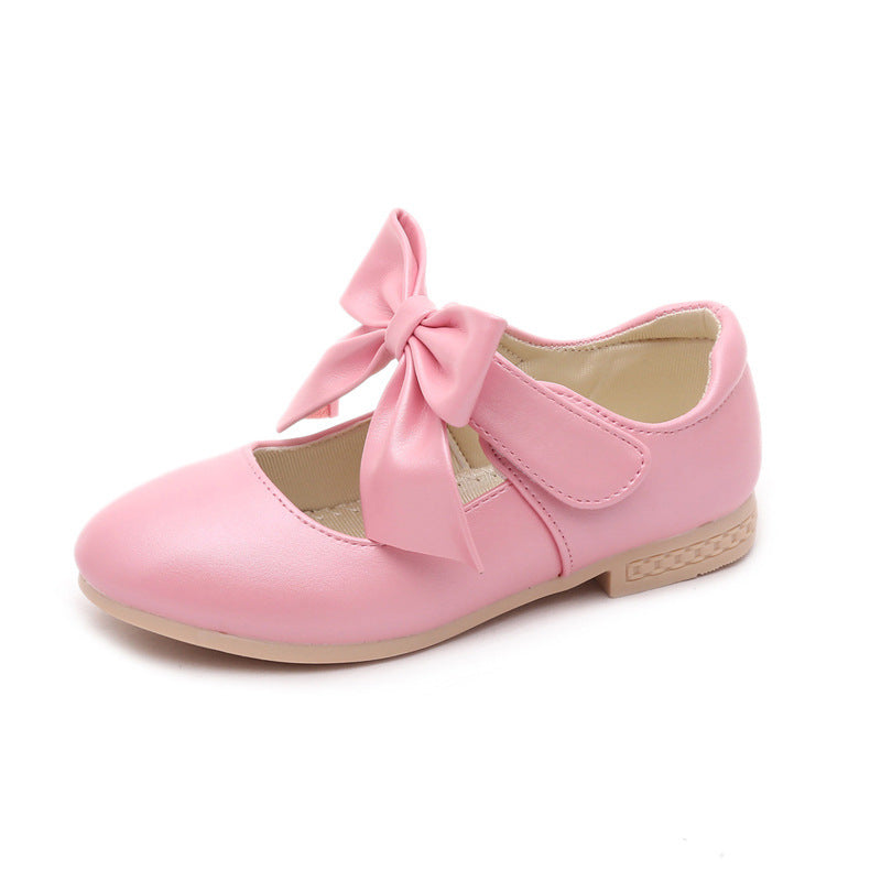 Kinderlaufschuhe Weiss PU mit Bogenknopf – Bild 3 | LuxeStyle