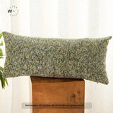 Farbe: Grün Partikel, 30 × 65 cm, Kissenbezug