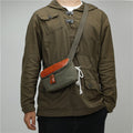 Minimalistische Crossbody Bag aus Baumwoll-Canvas