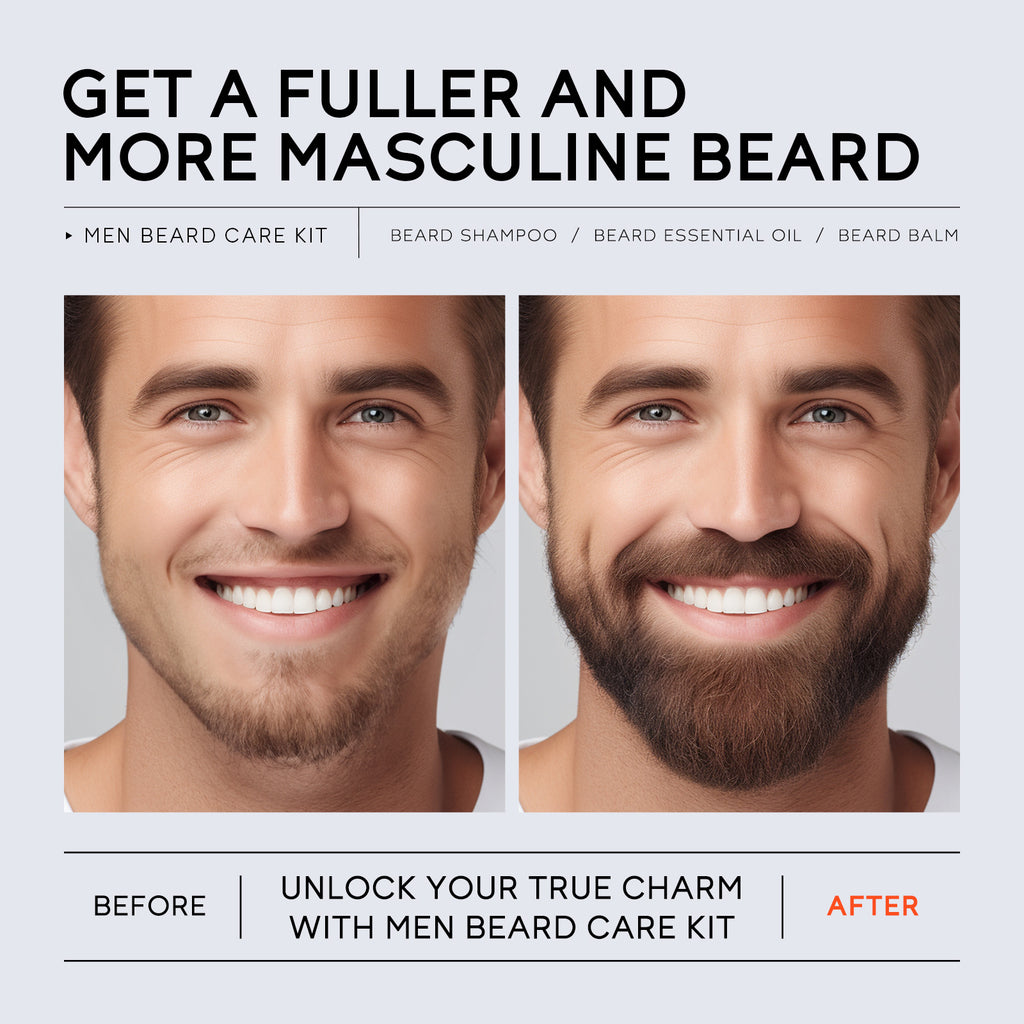 Bartpflege 3-teiliges Set für Männer · 3 Stück – Bild 2 | LuxeStyle