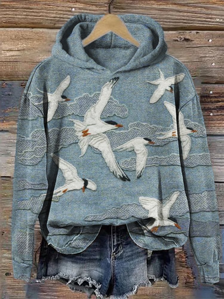 Casual Jacke mit Kirschblüten-Print