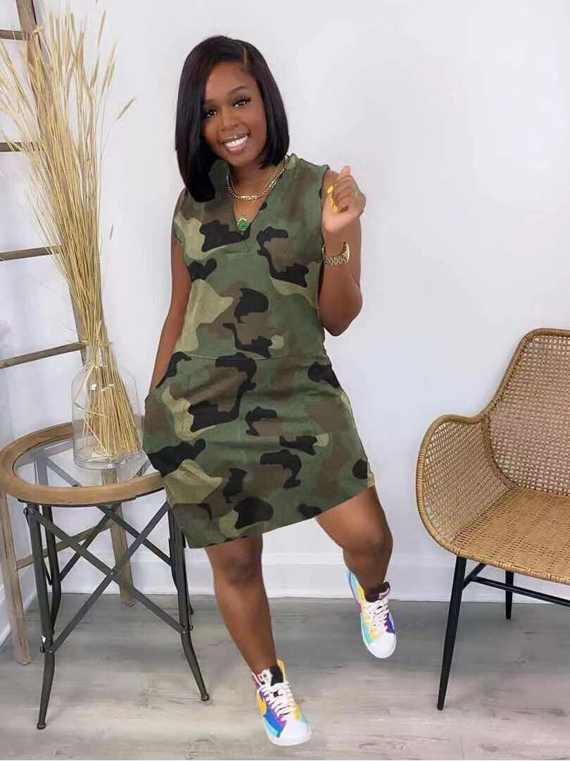 Camo-Mini-Kleid