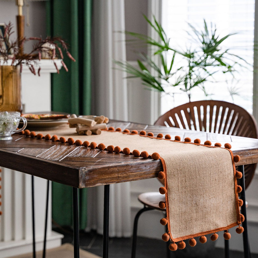Jute-Tischläufer mit Quasten – Bild 2 | LuxeStyle