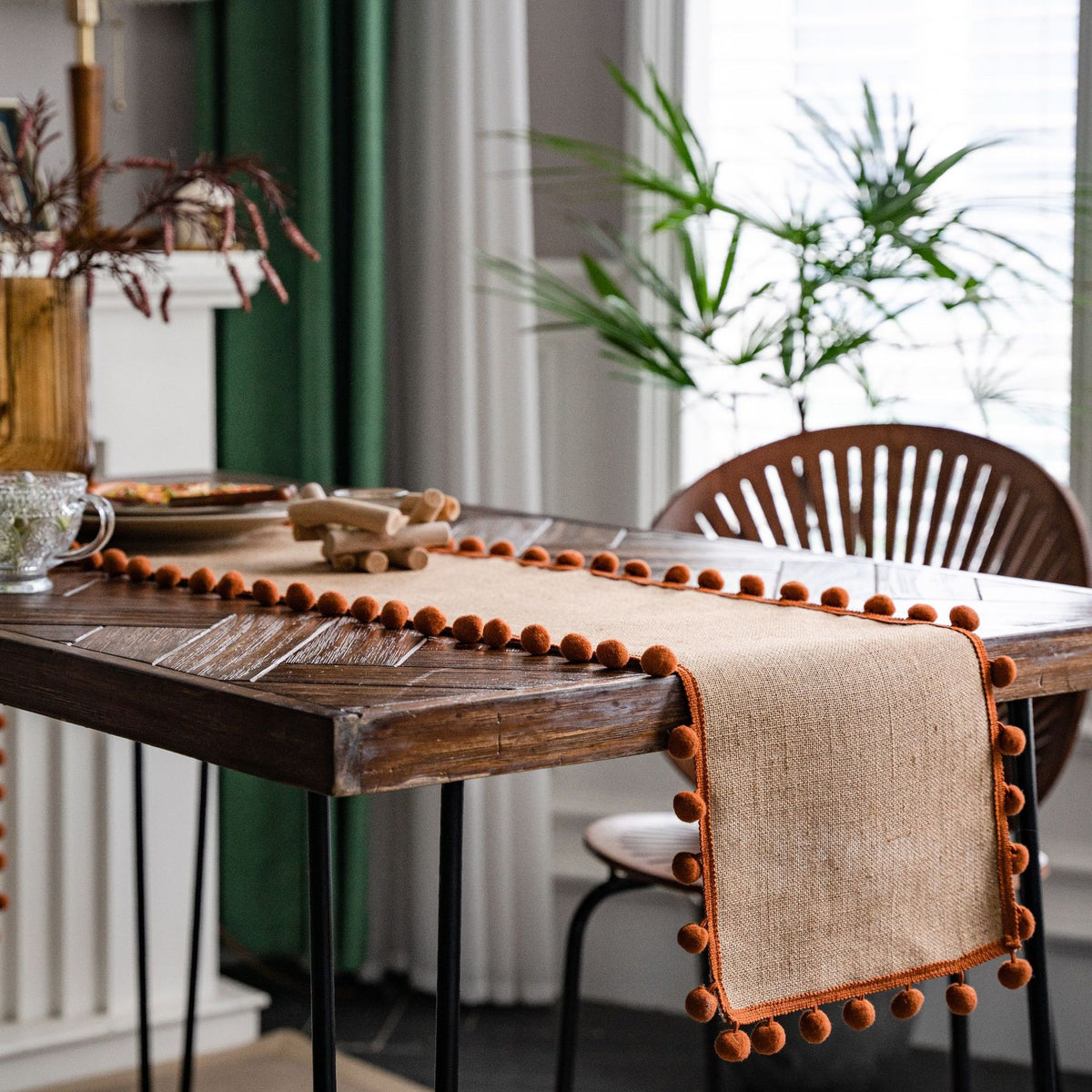 Jute-Tischläufer mit Quasten – Bild 2 | LuxeStyle