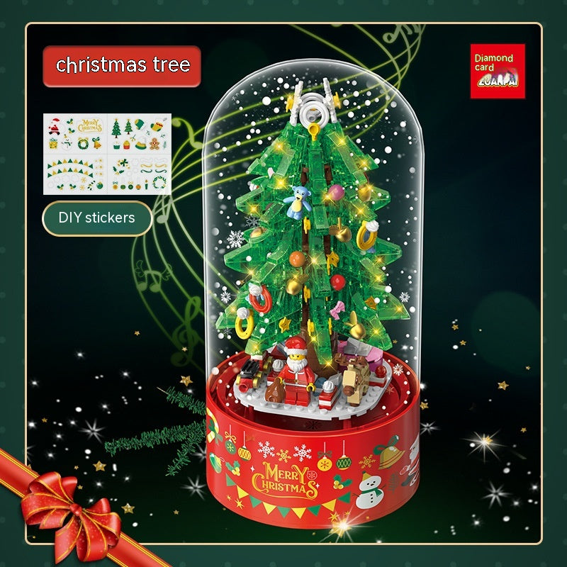 Weihnachtsbaum-Spieluhr aus Bausteinen | LuxeStyle