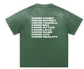 Coton-T-Shirt mit Wachsdruck-Muster