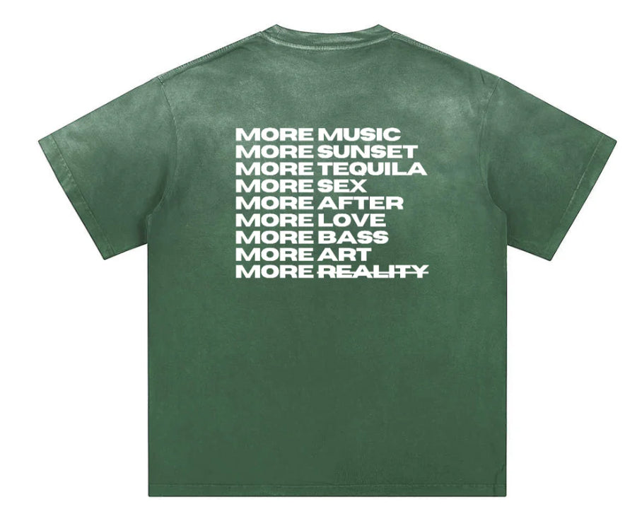 Coton-T-Shirt mit Wachsdruck-Muster