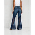 High-Waist Jeans mit ausgestelltem Bein