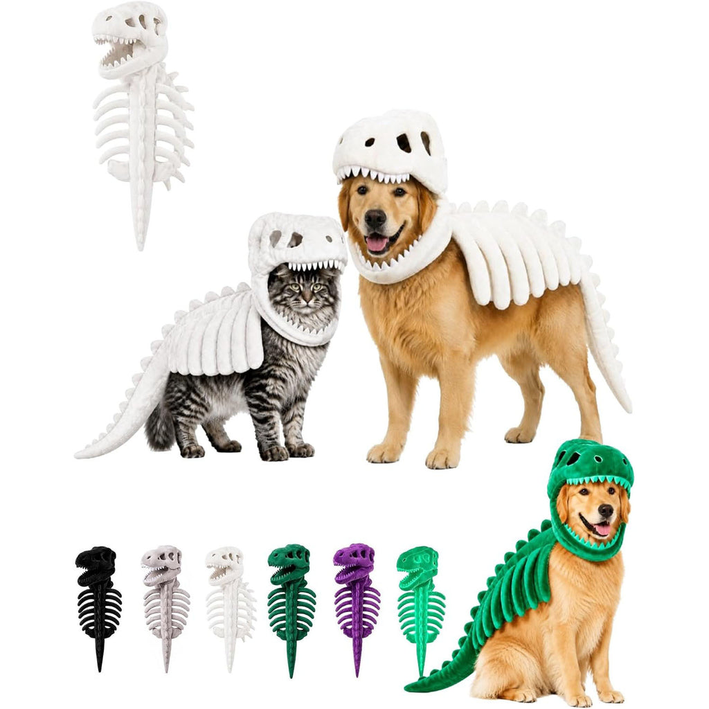 Dinosaurier-Skelett Kostüm für Haustiere