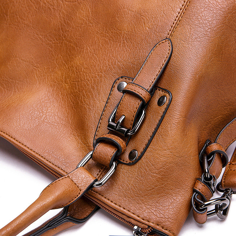 Retro-Schultertasche mit viel Stauraum – Bild 3 | LuxeStyle