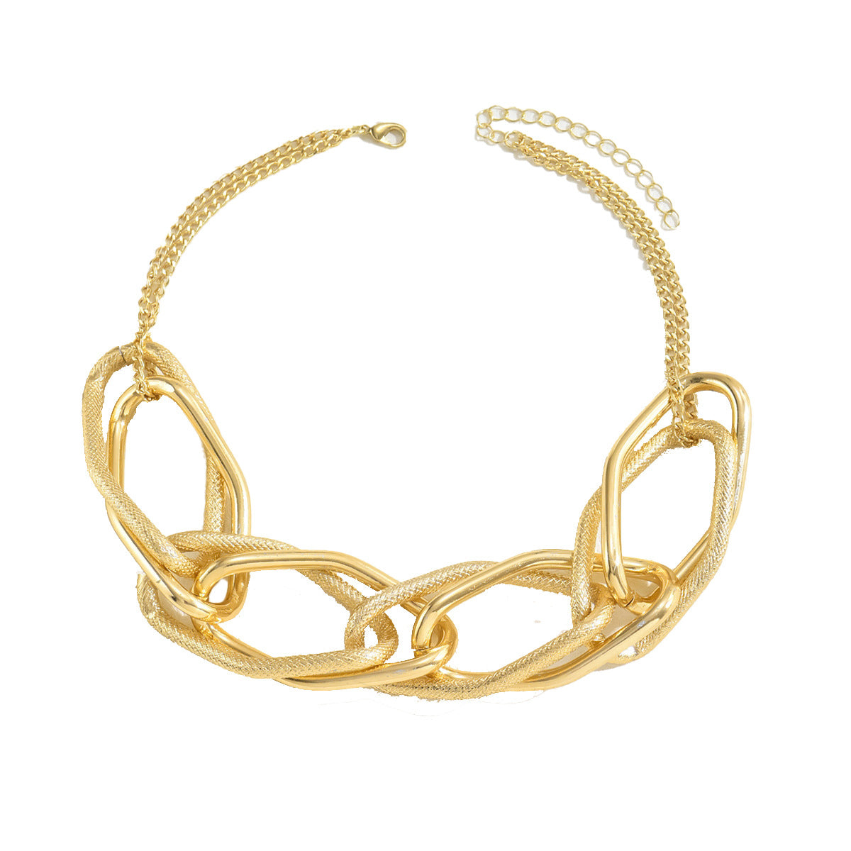 Modische Damen-Halskette mit Hip-Hop Metall-Design