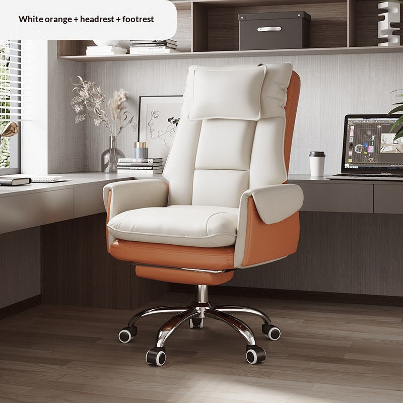 Ergonomischer Bürostuhl mit Kopf- und Fussstütze
