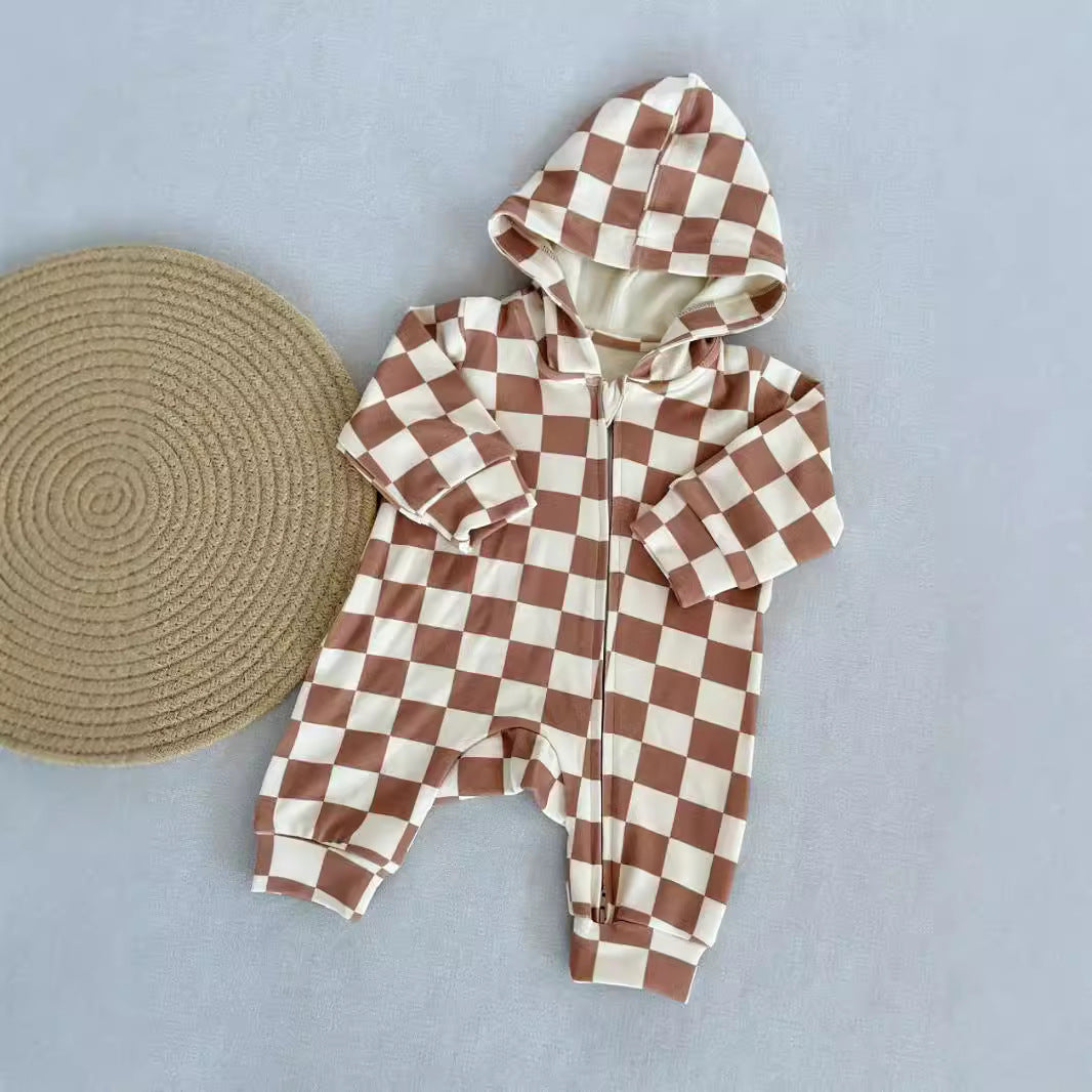 Kapuzen-Strampler aus Baumwolle für Kinder | LuxeStyle