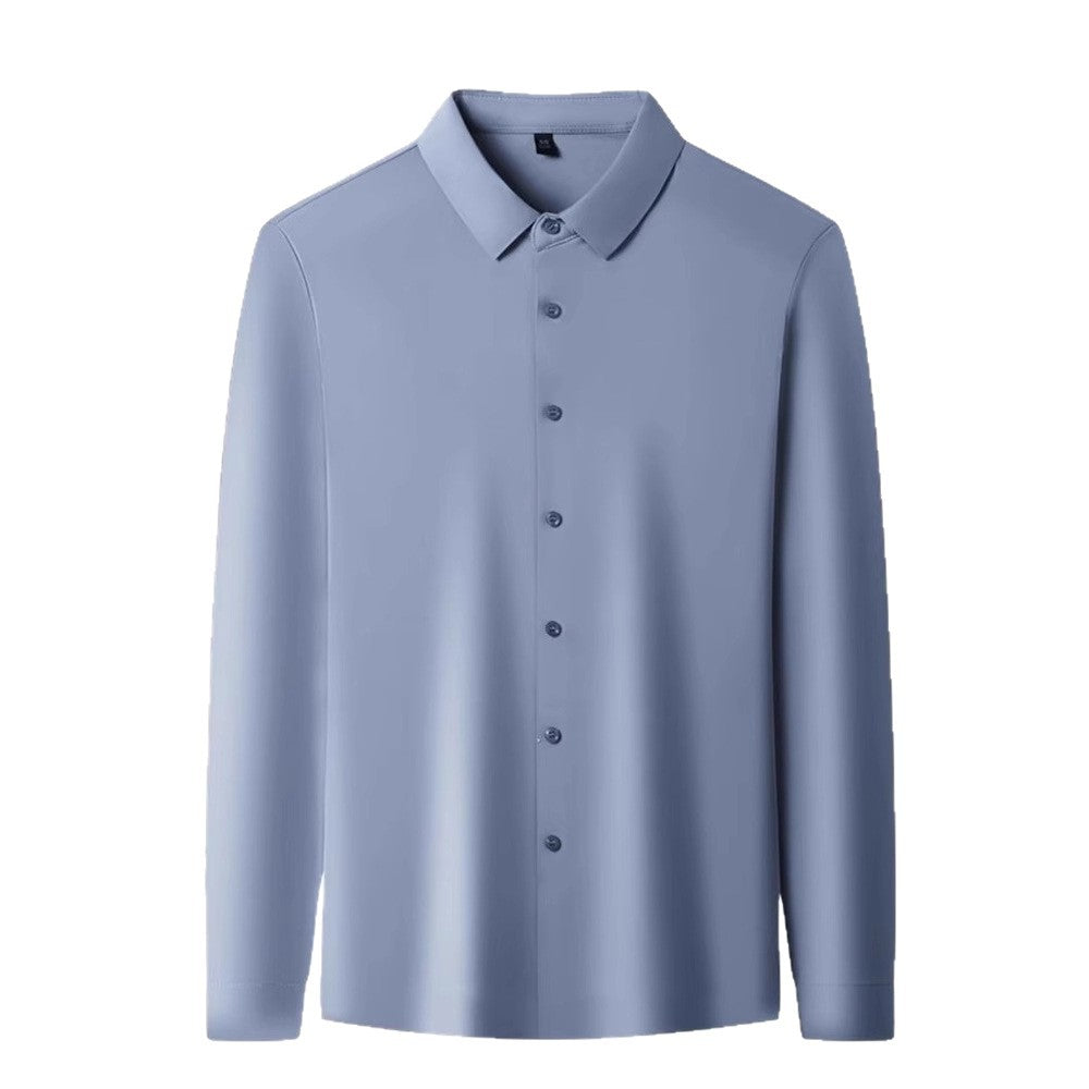 Nahtloses, elastisches Langarmhemd für Herren – Bild 2 | LuxeStyle