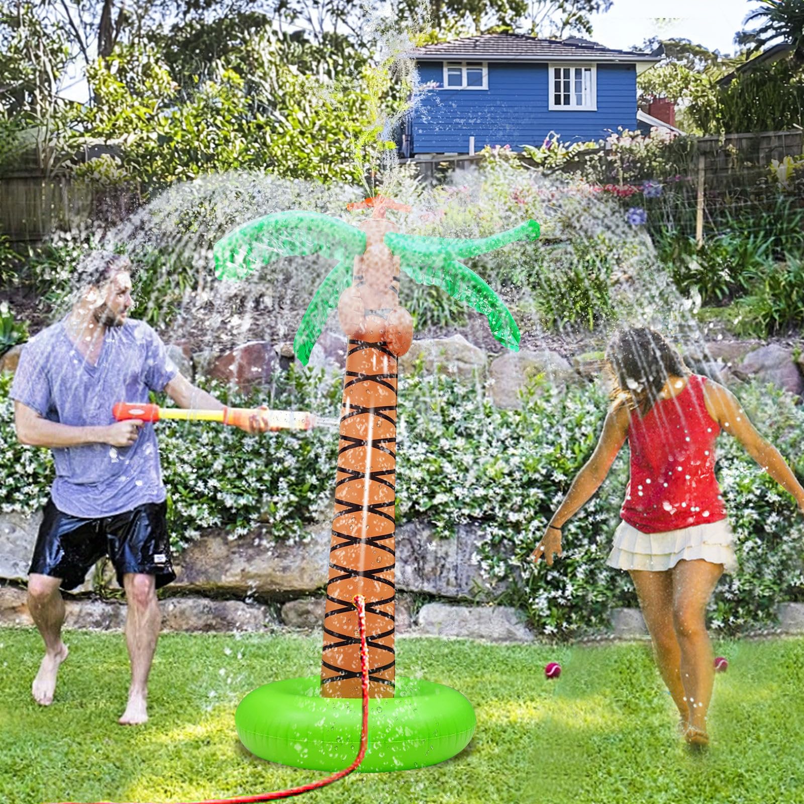 Palmen-Sprinkler Pool-Party
