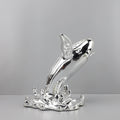 Moderne Wal- und Delfin-Skulptur