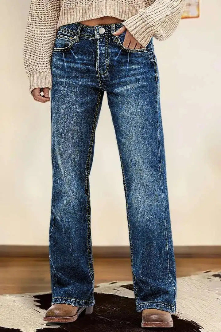 High-Waist Vintage Jeans für Damen