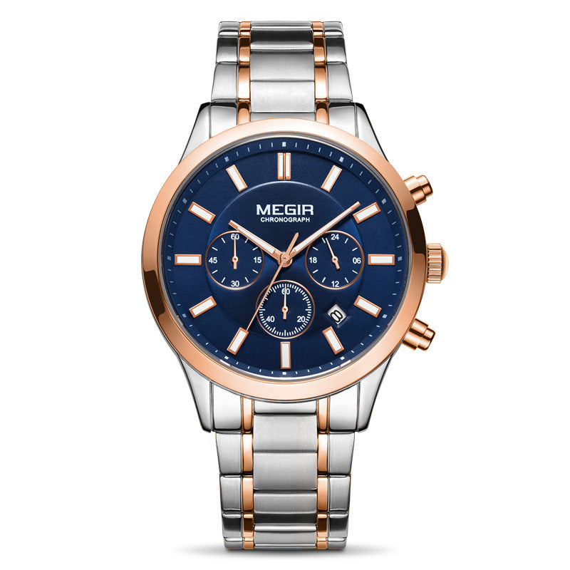 Herren-Chronograph mit Leuchtzeigern – Bild 5 | LuxeStyle