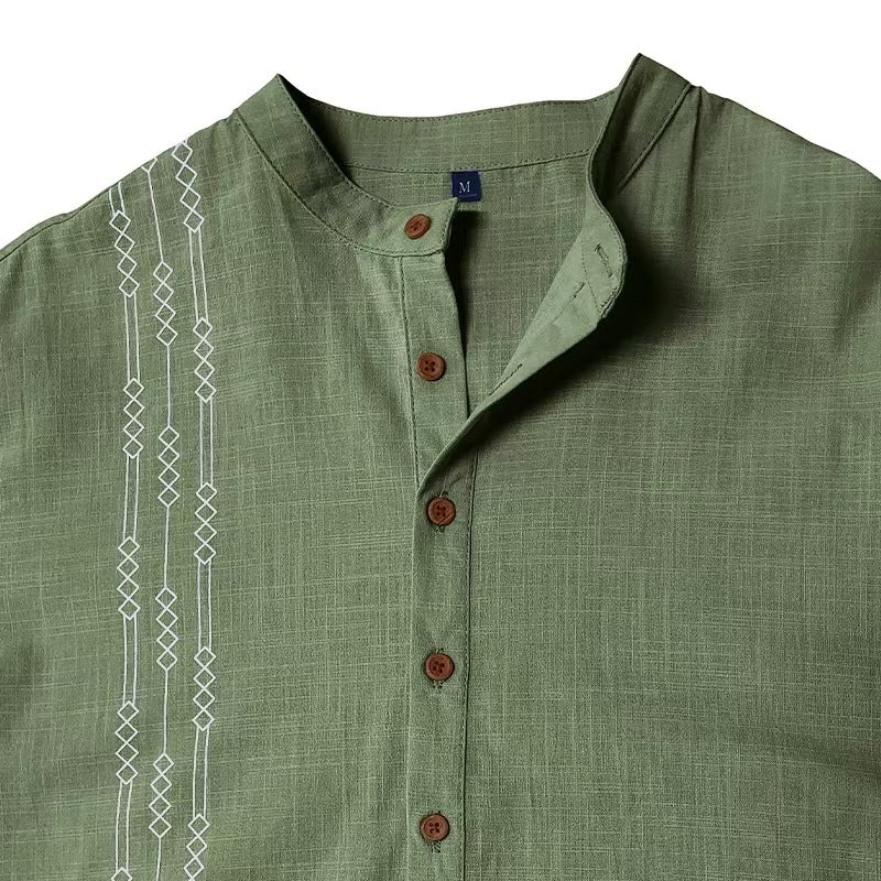 Männer Shirt mit Druck, lange Ärmel – Bild 2 | LuxeStyle