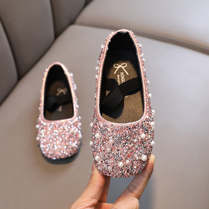 Mädchenschuhe mit Schleife und Strass – Bild 1 | LuxeStyle