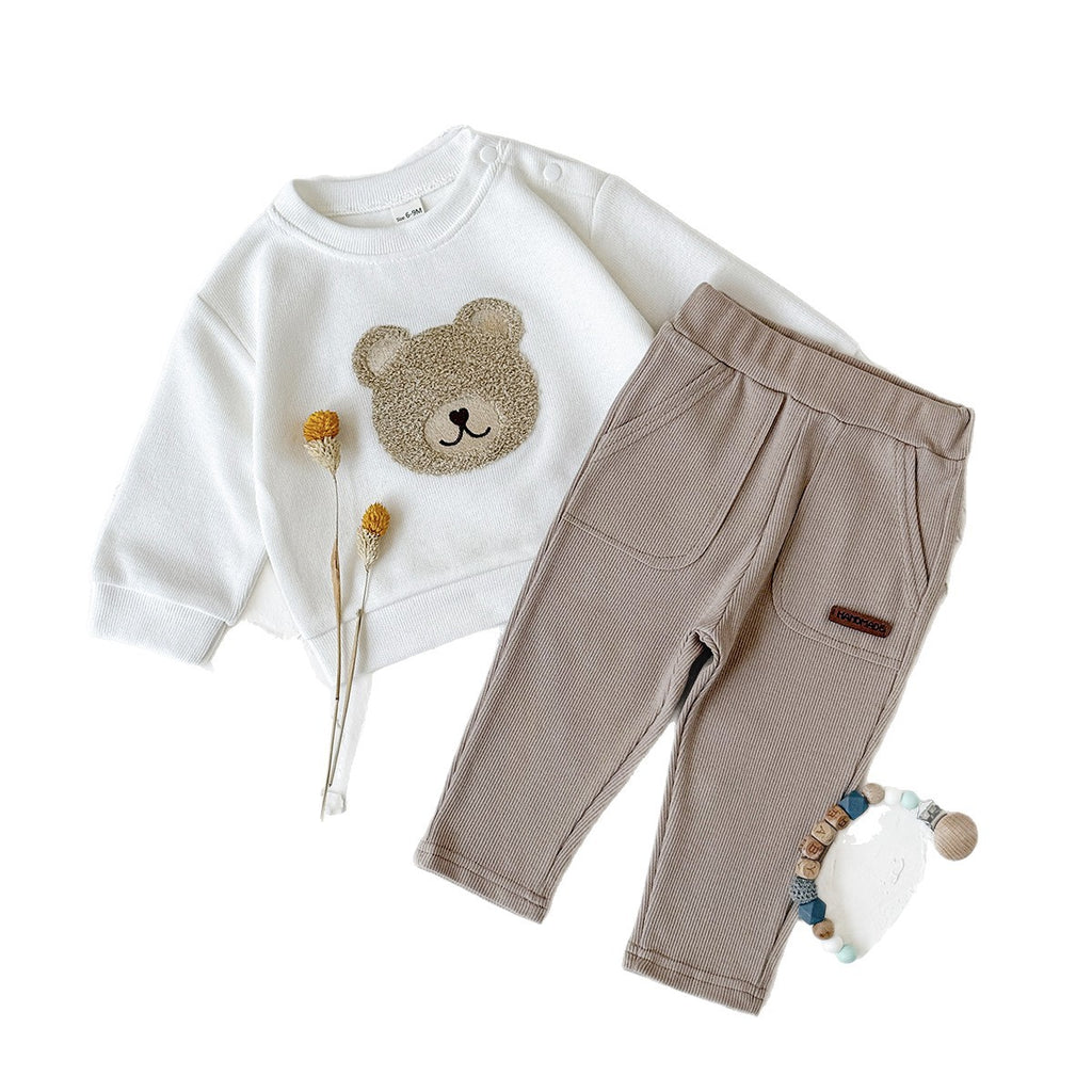 Baby Hoodie-Set mit Bären-Print