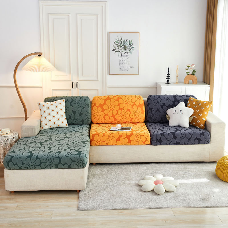 Elastischer Jacquard-Sofakissenbezug