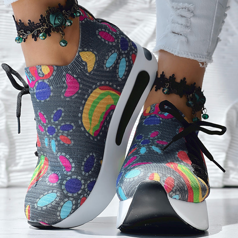 Bequeme Slip-On Sneaker mit Paisley-Print