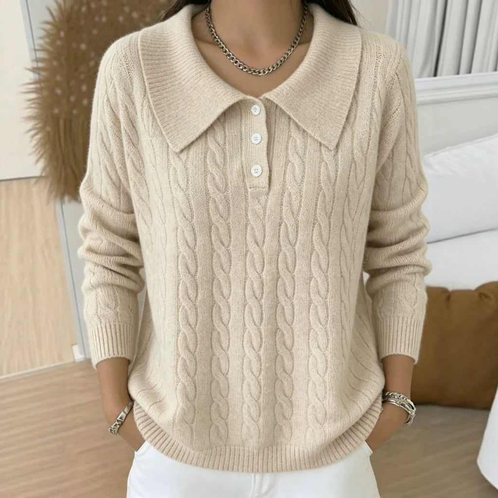 Vintage Pullover mit Jacquard-Strick