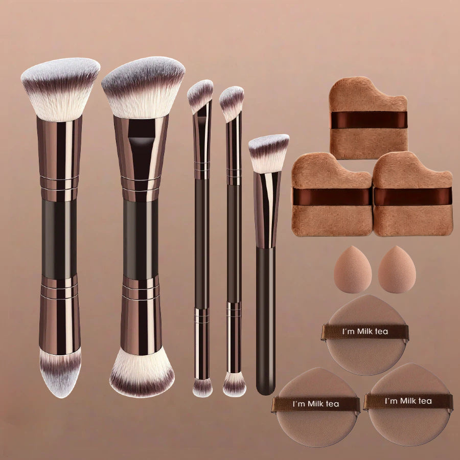 Kaffeebraune Make-up-Pinsel