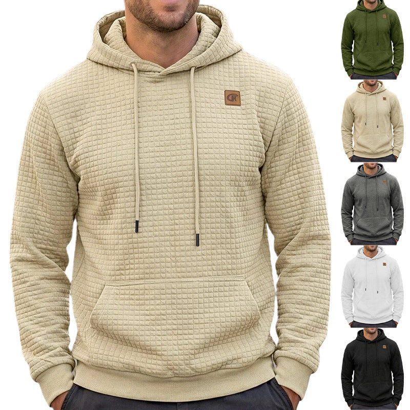 Herren-Sweatshirt elastisch jacquard