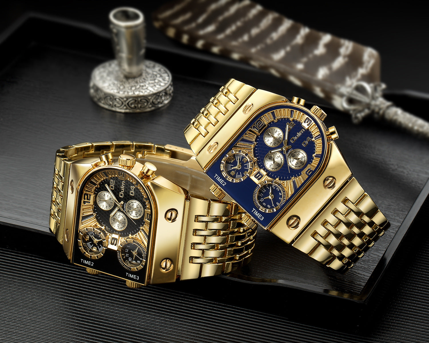 Männer Armbanduhr Gold