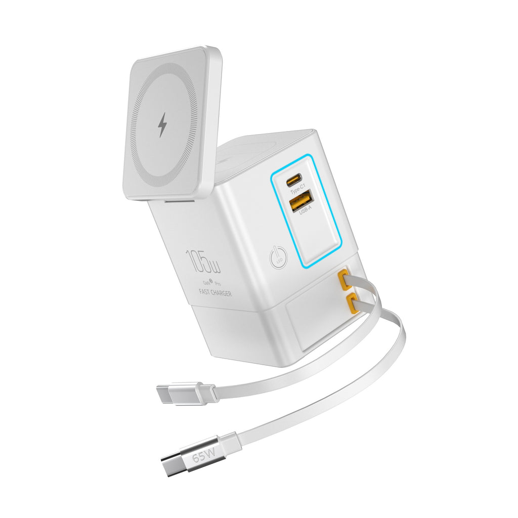 105W Multifunktionales Magnetisches GaN Wireless Ladegerät