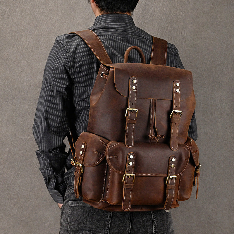 Lederrucksack "Crazy Horse" (36-55L)