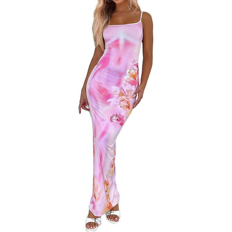 Bodycon Trägerkleid mit Blumenmuster – Bild 15 | LuxeStyle