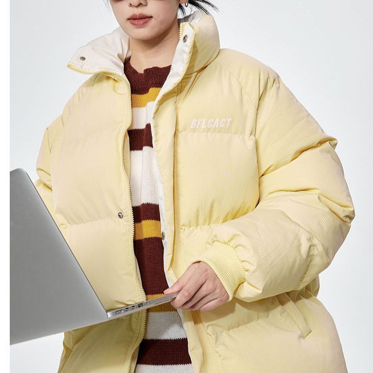 Gefütterte Jacke mit Stehkragen – Bild 3 | LuxeStyle
