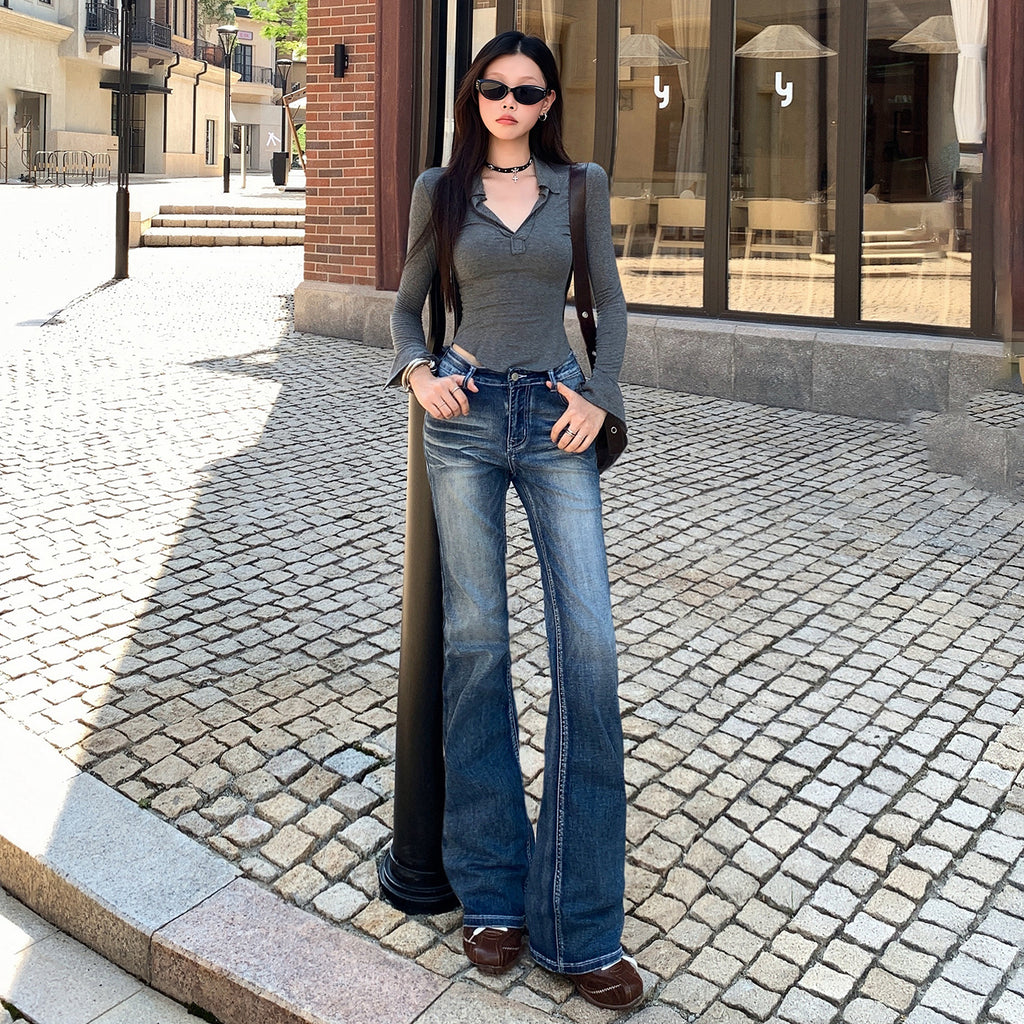 Vintage Jeans, schlank, Low-rise