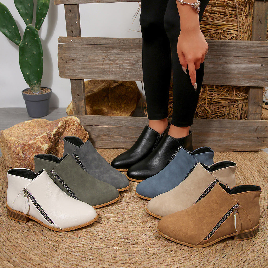 Chunky-Heel Ankle Boots mit spitzer Zehe – Bild 13 | LuxeStyle